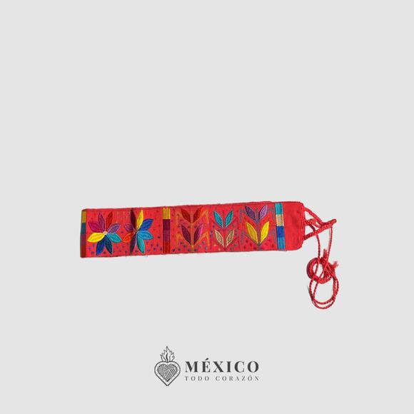 Mexican Folkloric belt day of the dead 5 de Mayo colorfull mexico todo corazon - Picture 3 of 4